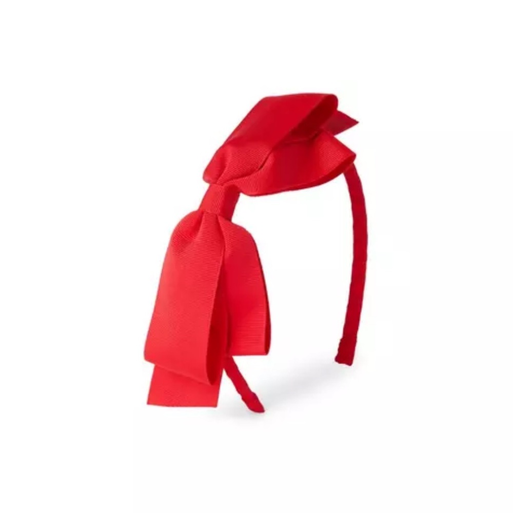 Janie and Jack Bow Headband Red Toddler Girl